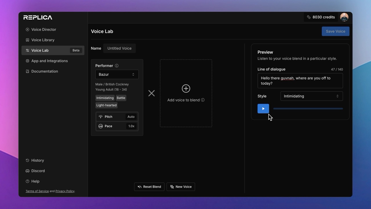 Using VoiceLab for AI Voice Generation