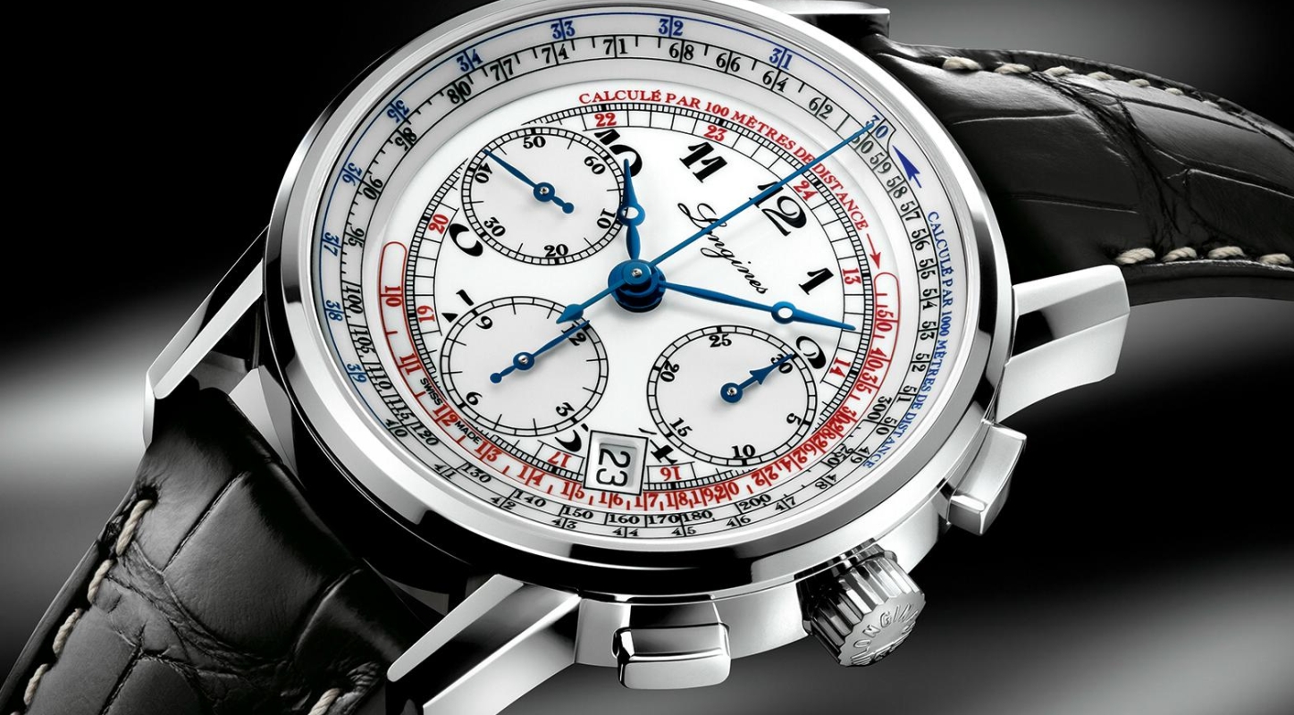 Stainless Steel Longines Tachymeter Chronograph Automatic Watch Replica