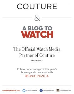 aBlogtoWatch Is Now The Official Watch Media Partner Of The Couture Watch & Jewelry Show Shows & Events